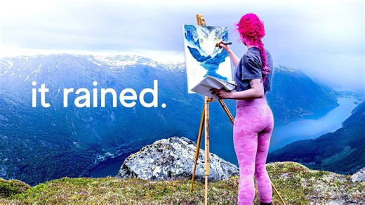 Turning Norway into art: A real-life painting adventure