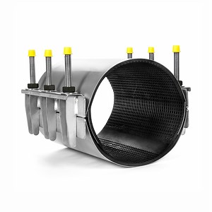 [Hot Item] Large Diameter Stainless Steel Double Band Repair Clamp for PVC/PE/GRP Pipe