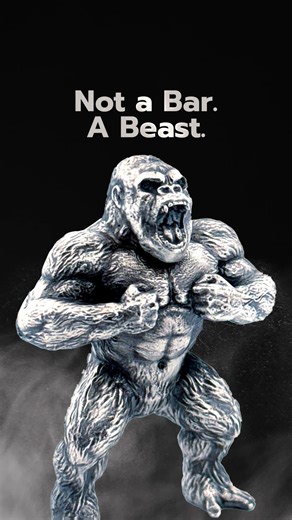 Bars are boring. This is art. Why stack another rectangle when you can own a hand-crafted gorilla forged from 999 pure silver — a symbol of strength, dominance, and presence? This isn’t bullion math. This is something you feel when you pick it up… Something that actually belongs on display… Something that makes every other silver piece look forgettable. If you’re done collecting boring? If you want something with weight, story, and attitude? The Gorilla is it. Be Legendary. — 999 Silver • Hand-C