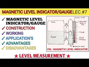 Magnetic Level Indicator/Gauge|| Working Principle || Construction||Working||Application Advantages
