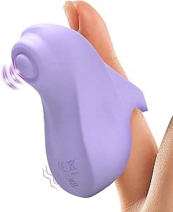 Finger Vibrator for Women, 10 Vibration Modes with Heating Function, Clitoral G-Spot Stimulation, Rechargeable Waterproof Silicone Sex Toy