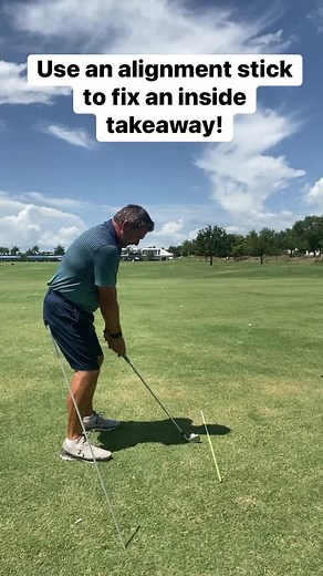 1M views · 3.2K reactions | Use an alignment stick to fix an inside takeaway! #reels #golf #golftips #golfswing #golfers #golfr #golflife #golfislife | Jim LaBuda Golf | Facebook