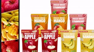 Large Freeze Dried Fruit Snacks Variety Pack - 8 Single Bags with Apple, Mango, Strawberry, Banana - Gluten Free, Portable Snack for Kids School Lunch, Travel, Office - No Sugar Added (4.65oz/132g)