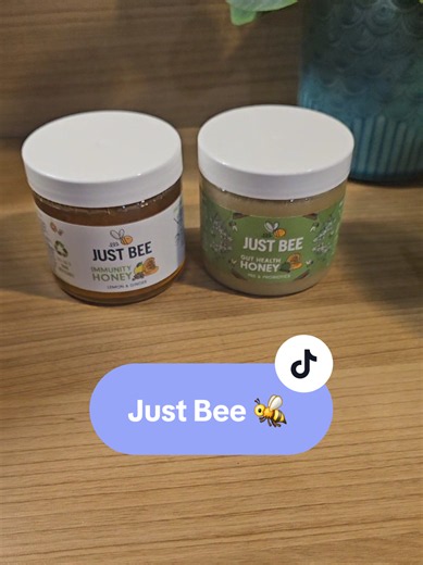 Honey trio for all your needs! From Just Bee, pure honey! they blend high quality acacia honey with vitamins and botanicals, crafting a range of delicious Wellness Honeys! #tiktokmademebuyit #tiktokbuys #honeybee #justbee #purehoney