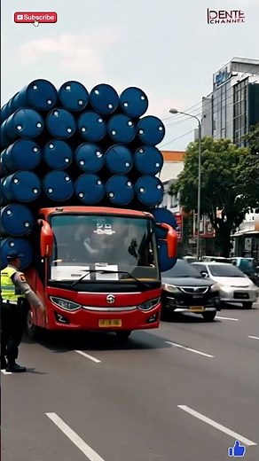 Overloaded Bus Stopped by Police