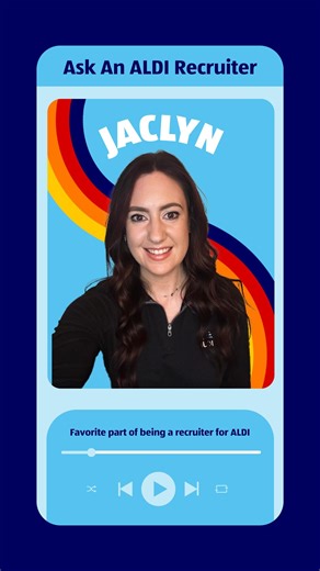 6K views · 154 reactions | Ever see an ALDI ad and think, “That’s awesome”? You’re not alone.  Meet Jaclyn, one of our Recruitment Selection Supervisors. She helped find the talent that brings ALDI’s vision to life, from marketing to customer interaction teams. Want to learn more about working at ALDI? Drop your questions in the comments, and we might answer them in a future video! | ALDI USA Careers | Facebook
