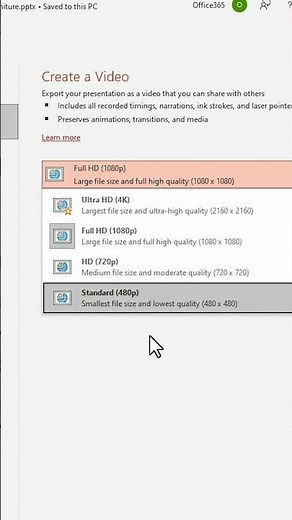 Cara Convert Presentasi jadi Video Full HD hingga 4K di Powerpoint - 1 Menit Belajar Powerpoint