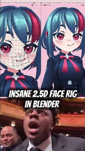 insane 2.5 d rig in blender by keyframechef #b3d