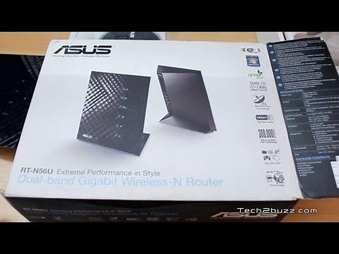 Asus RT N56U WiFi router unboxing