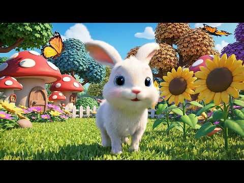 Rabbit Song for Kids 🐇 | Rabbit Hop in Garden Adventure | Nursery Rhymes & Baby Songs