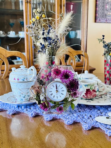 Custom Floral Resin Clock/real Flowers - Etsy