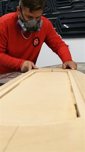 Cutting FACTORY Body Lines into our Subwoofer Box for the ’65 Chevy Caprice