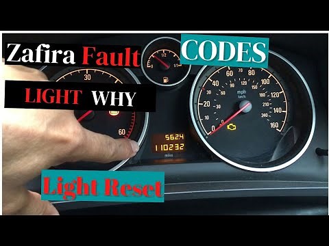 Zafira fault codes: Vauxhall Zafira engine management light reset
