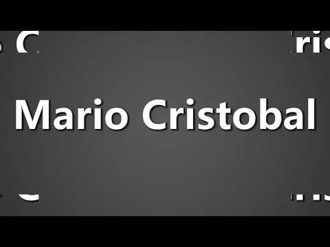 How To Pronounce Mario Cristobal