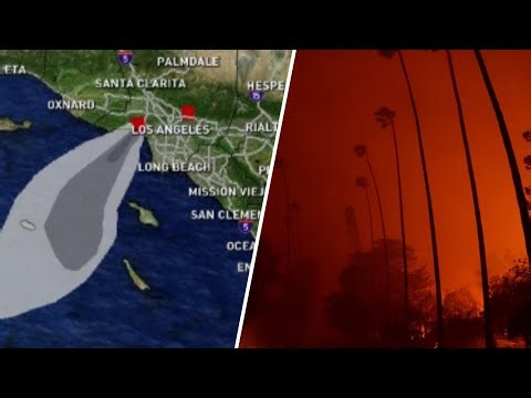 LIVE RADAR shows LA wildfires spreading in California (Jan. 8, 2025)
