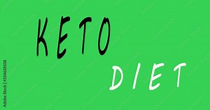 KETO diet logo. A popular destination for maintaining your health and losing weight. A screensaver for a healthy diet