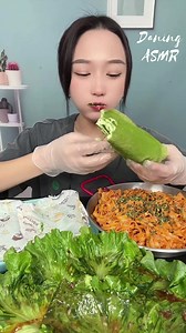 Matcha Roll Cake Mukbang #matcha #cake #dessert #mukbang #reels | Daning ASMR