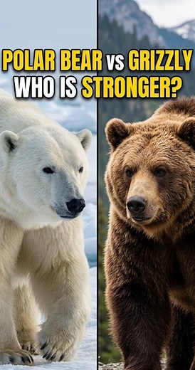 Polar Bear vs Grizzly — Who Is Actually Stronger? 🐻‍❄️🐻