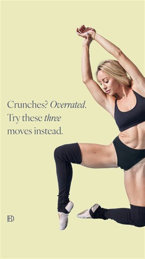 Barre Definition on Instagram: "A strong core isn’t built on crunches. It’s built on connection. Start with breath. Stack your ribs. Move with intention. These three barre and Pilates-inspired core exercises build real strength from the inside out by supporting posture, alignment, and confidence in every workout. Your abs don’t need intensity. They need integrity. Which one lit up your core the most? ⬇️"