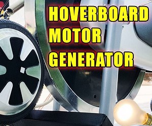 Broken Hoverboard to Free Electricity Generator