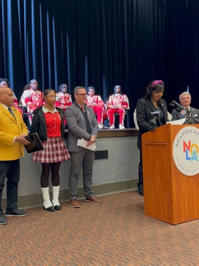 KIPP New Orleans Schools on Instagram: "Safety first. Pride on full display. Mardi Gras done the right way. 🎭💜 We were proud to host today’s @nolaps Mardi Gras Safety Press Conference at our historic Pride of Uptown, Booker T. Washington High School—bringing together NOLA Public Schools Superintendent Dr. Fateama Fulmore, school leaders, students, community partners, NOPD, OPSB members, and representatives from the Krewe of Rex and the Krewe of Zulu. At KIPP New Orleans Schools, 