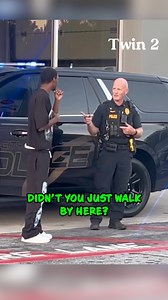 Identical Twins Prank Cop - Funny Police Moment 😂 🎥: @80ktwinzz #CopHumor #Police #Cop #Prank #Twin #Comedy #Reels | CopHumor_