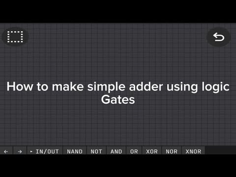 How to make simple adders with logic gates