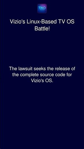 Vizio's Linux-Based TV OS Battle!
