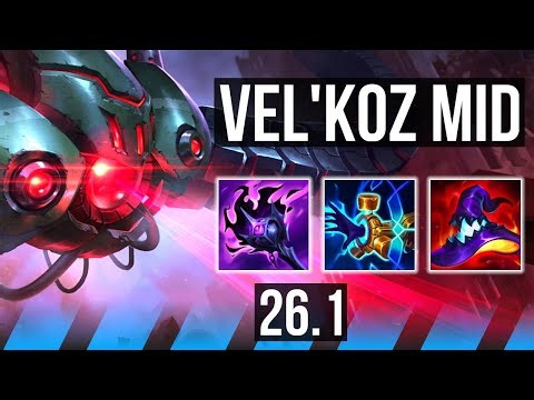 VEL'KOZ vs PYKE (MID) | 57K damage | EUNE Master | 26.1