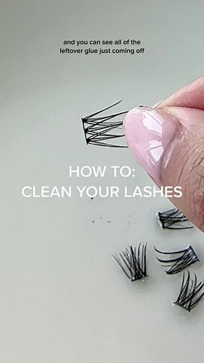 How to Clean Your Cluster & Strip Lashes