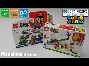 Automated LEGO Super Mario Piranha Powerslide - Robotmak3rs MarioRemix: WeDo, Control+ & Pybricks