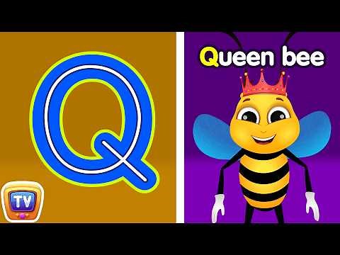 Tracing Uppercase and Lowercase Letters - Letter Qq and Letter Rr - ChuChuTV Toddler Learning Videos