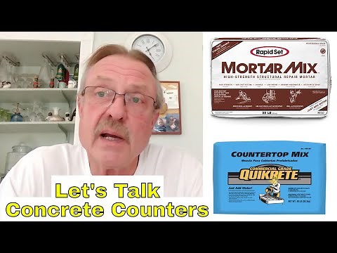 Concrete Countertops DIY | Which Mix Should You Choose, Rapid Set Mortar Mix, Quikrete or other?