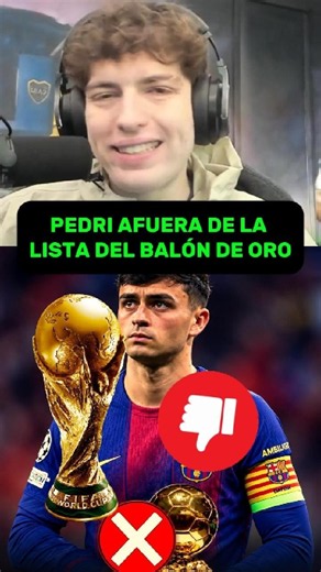 davooxeneize - Pedri afuera del Balón de ORO #pedri #barcelona #balondeoro #españa #fifa #futbol