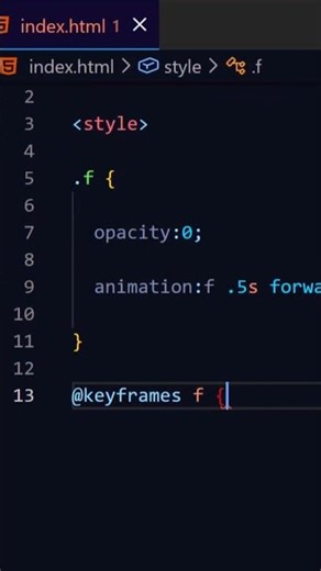 Fade in text animation using css #csscoding #coding