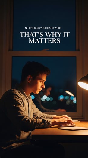 “No One Sees Your Hard Work… That’s Why It Matters 💭🔥”