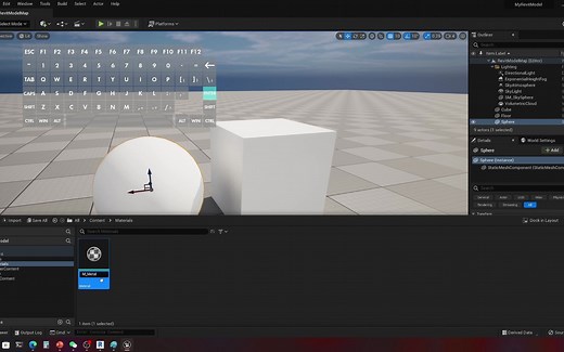 虚幻引擎5【UE5】教程：怎么添加贴图