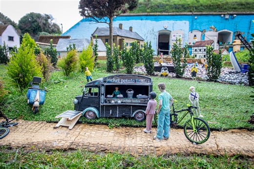 Inside the mini village with big plans which features the city's iconic sights