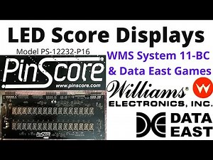 PinScore LED Score Displays - WMS Sys11 & DataEast