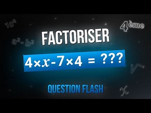 FACTORISER #4 | Calcul littéral | Math 4eme