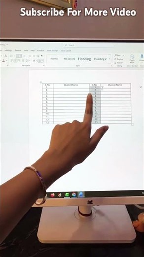 Excel Me Serial Number Adjust Trick #excel #shortvideo #viral