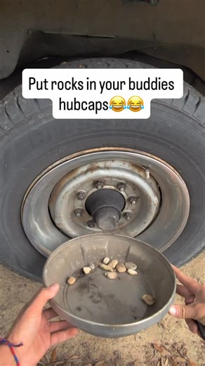 Youtube | Dippin' Diesel on Instagram: "Rocks in hubcap prank #trucks #cars #automotive #dieseltrucks #mechanic"