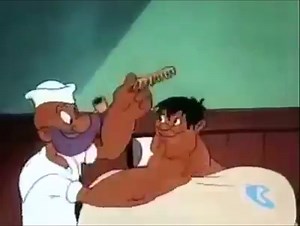 586K views · 4.6K shares | Look how #Popeye gives #Bluto a great look, despite of his hard hair. Shaving Muggs (1953) - Unique Shaving. Happy #BarberDay!!! :) :) | HauteBook | Facebook