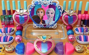 slime助眠丨用姐妹情深来做今年最后一个视频🥂❄️FROZEN冰雪奇缘[1080P60帧]破坏化妆品沉浸式声控解压混泥丨Jenny slime