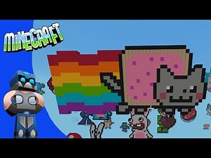 Minecraft: Como hacer Nyan Cat Pixel art Tutorial