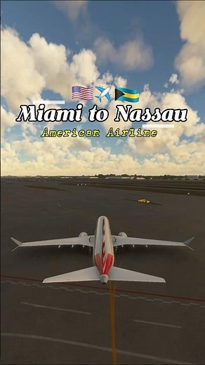 American Airlines commercial flight from Miami to Nassau, Bahamas #flight #aviation #miami #bahamas