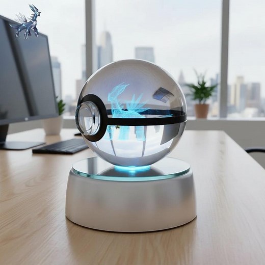 Pokemon 3D Crystal Ball LED Lamp – Pikachu, Mew, Mewtwo, Gengar, Night Light Gift - Etsy