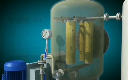 油水分离器工作原理动画演示 Oily water separator best animation