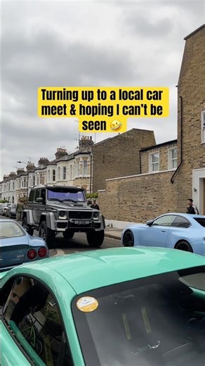Do you think I got seen? New full vlog LIVE at the influencer car meet 👀 #brabus #gclass #supercar