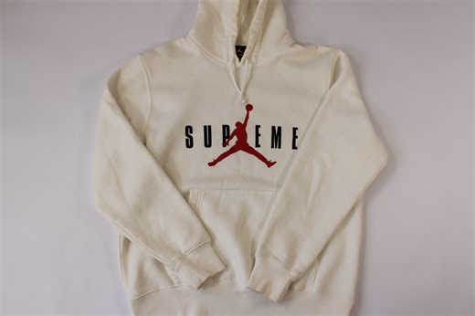 @uptheblock.nyc | New Arrival ❕ Supreme x Jordan Brand Hooded Pullover Two icons. One piece. Classic co-branding. Heavy presence. Not your average... | Instagram